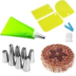 Cake Decorating Kits, Baking Supplies Tools Set, Flower Shaped Frosting Nozzles Kit,Russian Icing Piping Bags & Tips Set