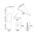 Cake Decorating Kits, Baking Supplies Tools Set, Flower Shaped Frosting Nozzles Kit,Russian Icing Piping Bags & Tips Set