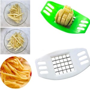 Manual French Fry Cutter, Handheld Fries Wedge Slicer, Multifunctional Vegetable, Potato Onions, Carrots Cucumber Cutter