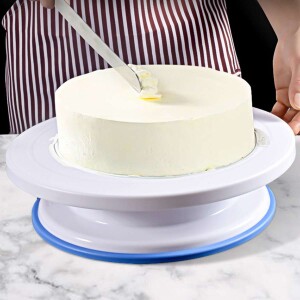 Cake Turntable For Decorating, Non-Slip Food Grade Revolving Cake Stand, Plate Spinner and Leveler Rotating Cake Stand