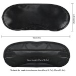 Sleeping Blindfold Sleep Mask For Women & Men, Blackout Eye Shade with Nose Pad & Adjustable Strap For Travel, Nap, Game