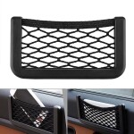 Car Net Pocket For Phone, Universal Car Seat Side/Back Storage compartment For Purse Mobile Holder, Interior Accessories