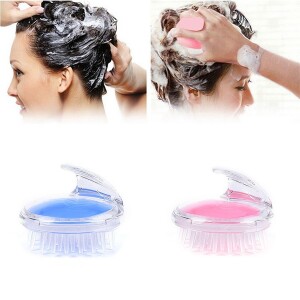 Hair Scalp Massage Shampoo Brush, Scalp Care Brush with Soft Silicone Use for Exfoliating and Removing Dandruff