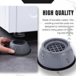 Anti Vibration Shock Absorber Noise Reducer Washing Machine Washer Dryer Fridge Wardrobe Almirah Furniture Table Base Feet Leg Support Stand Pads