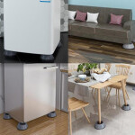 Anti Vibration Shock Absorber Noise Reducer Washing Machine Washer Dryer Fridge Wardrobe Almirah Furniture Table Base Feet Leg Support Stand Pads