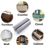Aluminum Foil Stickers, Oil Proof, Waterproof Wallpaper Self-Adhesive Wall Sticker Anti-Mold and Heat Resistant for Walls Cabinets Drawers Etc