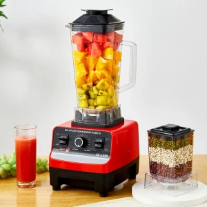 High Quality Powered 8000W Blender With 2 Containers. Multifunctional Blender For Smoothies, Ice Crushing, Frozen Fruits, Soups & Dry Grinding