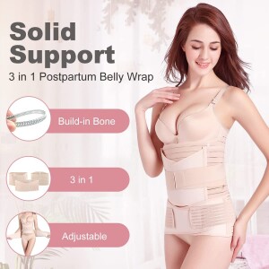 3pcs Pregnancy Belts After delivery c Section Corset, Post Maternity Belt Support for Women Normal delivery Abnormal Postpartum Waist Tummy BodyShaper