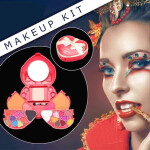 Makeup Gift Set - Heart Shaped Eyeshadow Palette Kit 28 Colors Makeup Kit for Women Complete Essential Base Kit with Mirror Holiday Makeup Gift Set