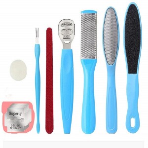 Pedicure Kit, Callus Remover for Feet 8 Pcs Foot File Set Removing Hard, Cracked, Dead Skin Cells for Home Pedicure