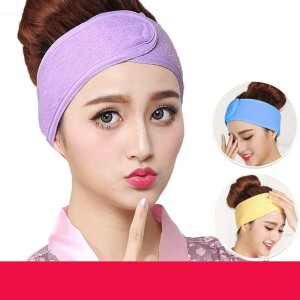 Facial and Spa Headband, Makeup Headband, Hair Towel Wrap Stretchable Washable Makeup Headband for Face Wash, Sport Fits