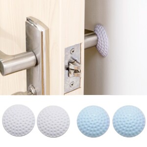 Wall Protectors Door Handle Protector, Bumpers, Doorknob Buffer Guard Rubber Self Adhesive, Door Stopper for Home Office
