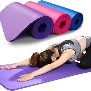 Yoga Mat High-Density 10mm Thickening, Dance Yoga Fitness Mat, Pilates and Sports, Tear-Proof, Sweat-Proof and Anti-Slip